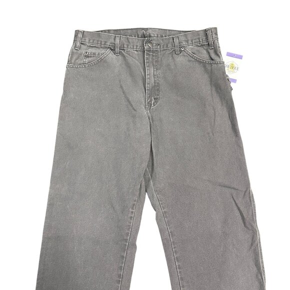 Dickies Carpenter Pants Gray Mens 36X34 Duck Canvas Workwear Normcore Rugged - Picture 11 of 15